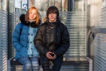 Polina & Vita: Testing New Bus Stop