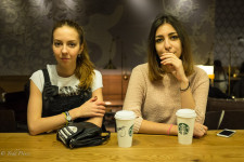 Ksusha & Kristina: Starbucks Visitors