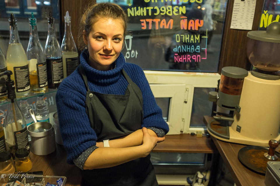 Yana: Coffee-to-Go Kiosk Owner