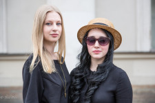 Anna, left, is from Stavropol.