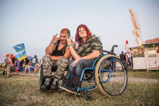 These two visitors to the Rock festival outside Moscow said they drove in their own cars.
