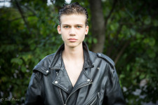 Timofei said his style was inspired by Johnny Depp in the movie 'Cry Baby' about the 1950s.