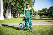 Ismail works at a park in Moscow.