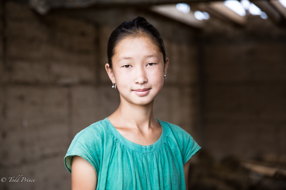 Kyrgyz Village School Girl