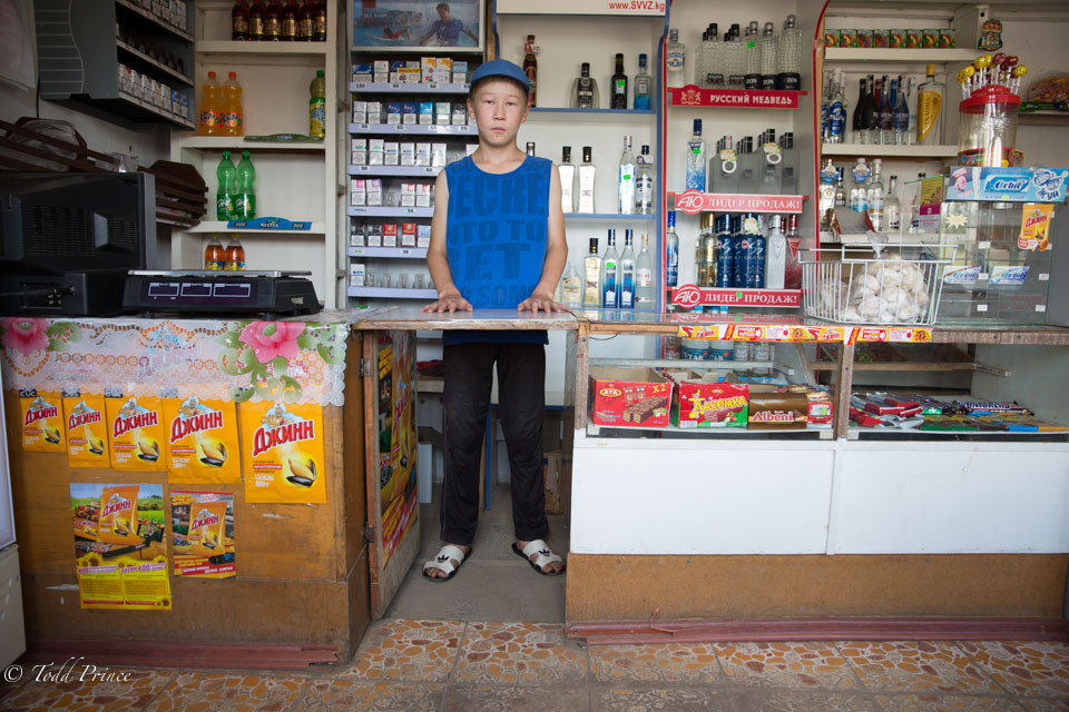 Kyrgyz Convenience Store Worker
