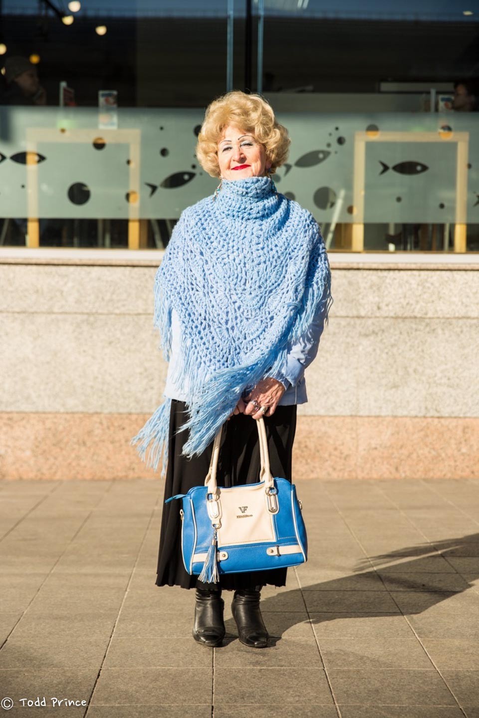 Fashionable Pensioner in Moscow