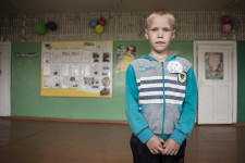 Russian village pupil