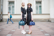 Anna and Anastasia, 20, were walking along Nevsky Prospect.