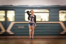 Vika, a university student, wants to work on Moscow Metro construction projects in the future.